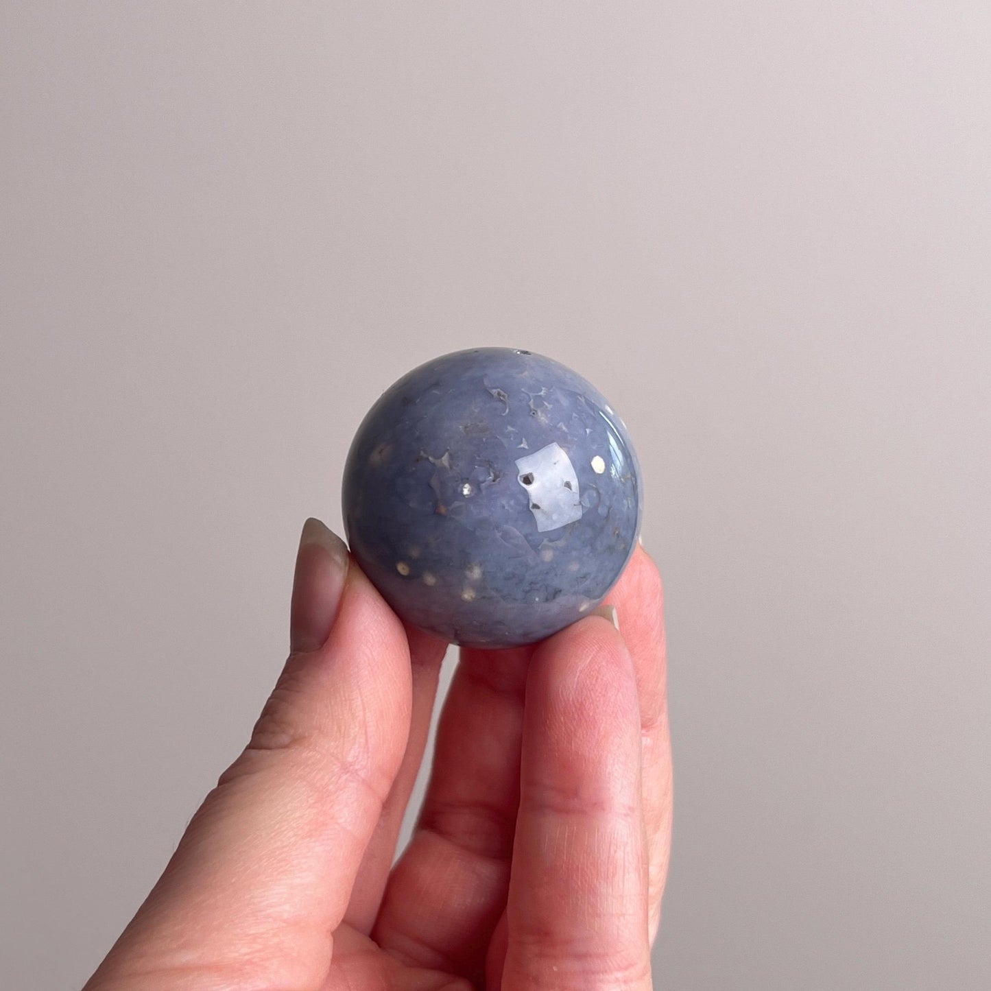 Grape Agate Sphere | Purple Botryoidal Chalcedony Crystal Sphere