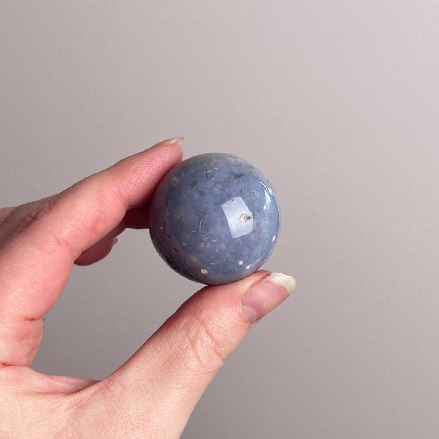 Grape Agate Sphere | Purple Botryoidal Chalcedony Crystal Sphere