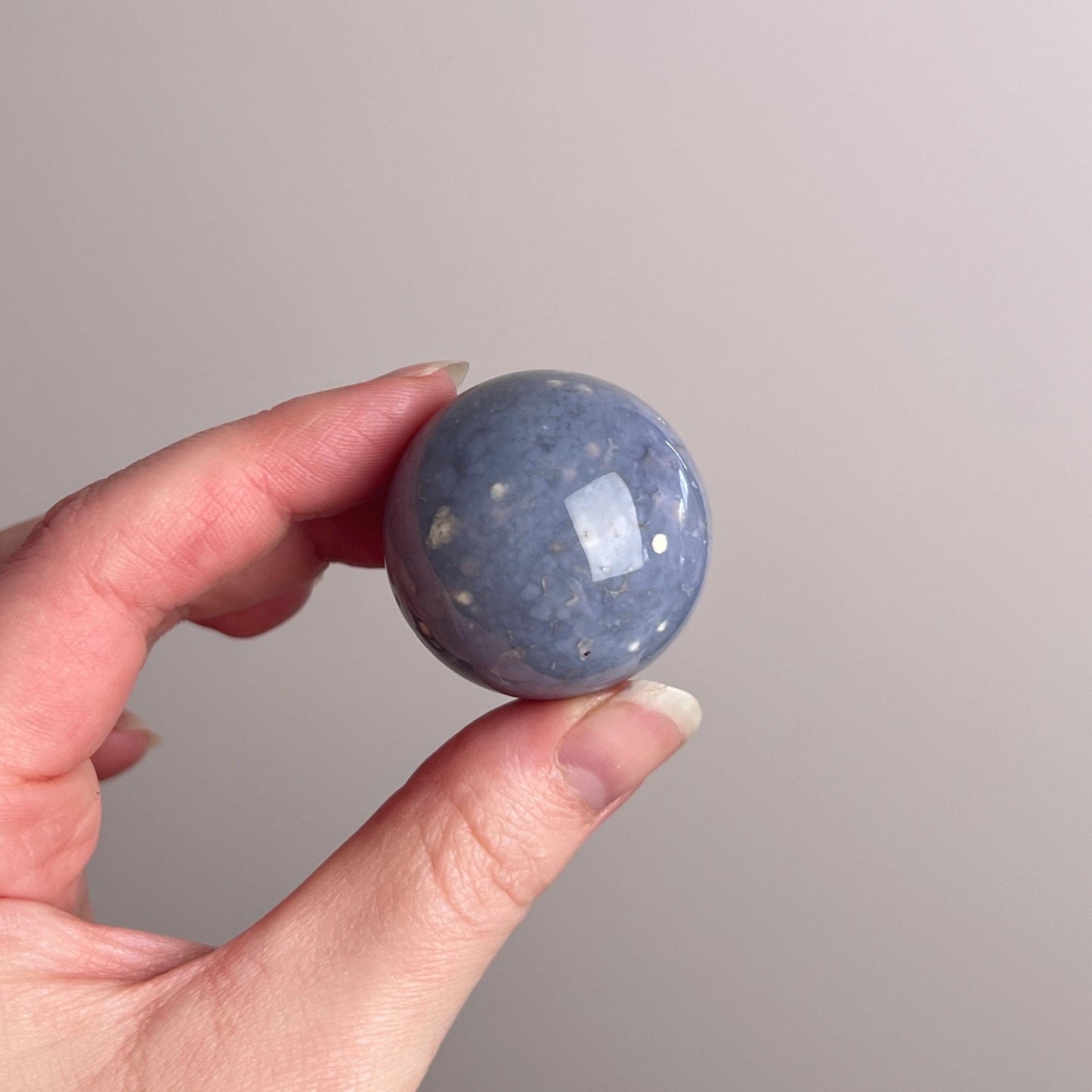 Grape Agate Sphere | Purple Botryoidal Chalcedony Crystal Sphere