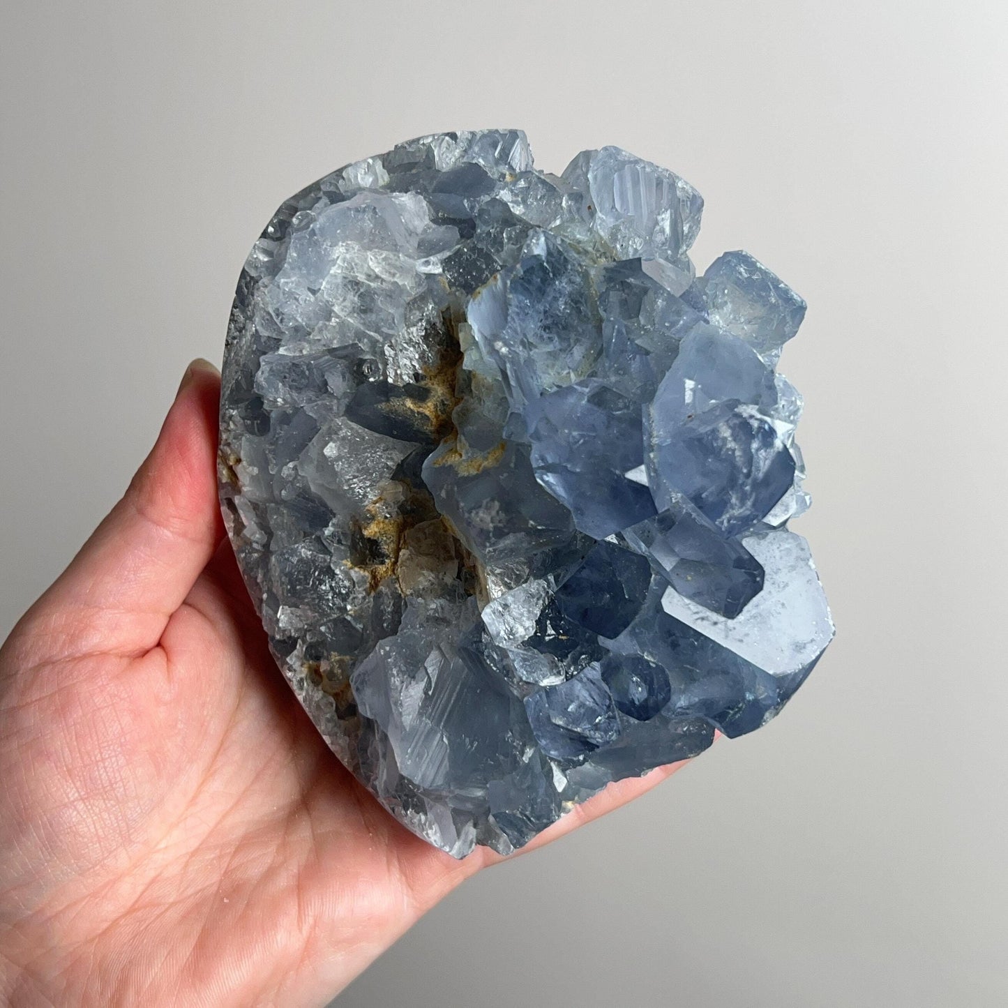 Blue Celestite Cluster | Celestine Crystal Geode