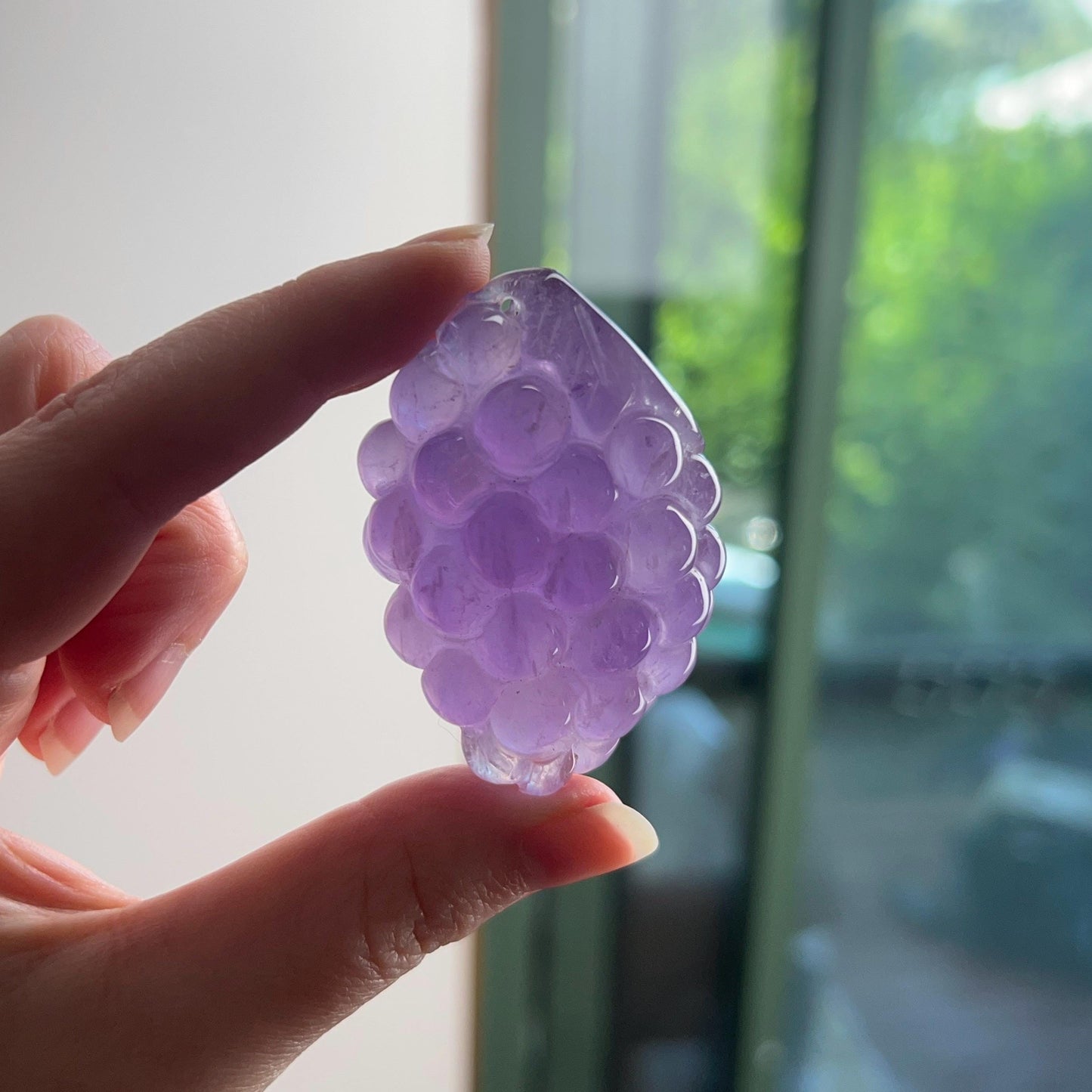 Gemmy Amethyst Grape Cluster Carving | Amethyst Crystal Carving