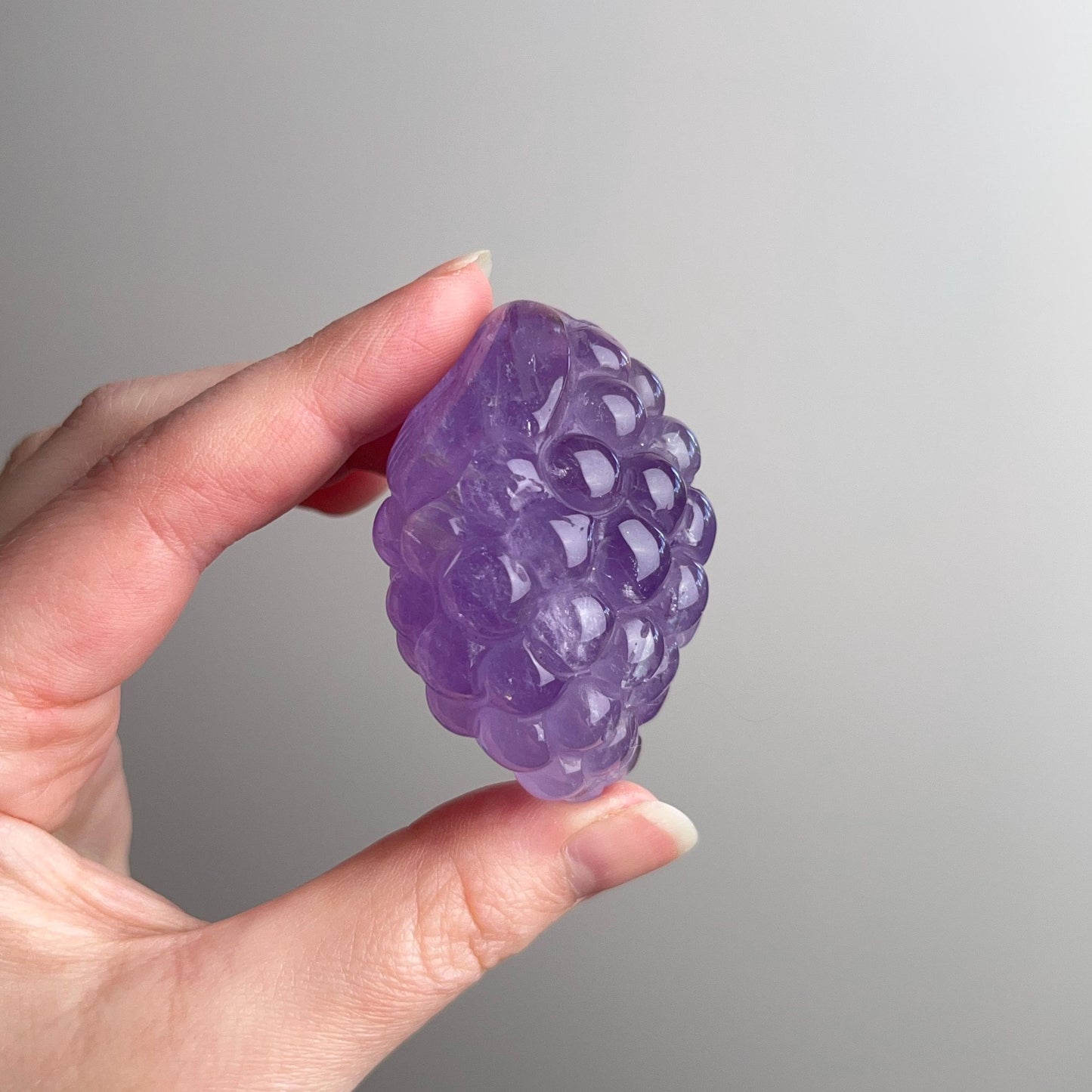 Gemmy Amethyst Grape Cluster Carving | Amethyst Crystal Carving