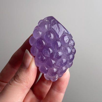 Gemmy Amethyst Grape Cluster Carving | Amethyst Crystal Carving