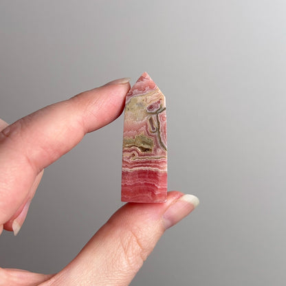 Rhodochrosite Point | Pink Rhodochrosite Crystal Tower