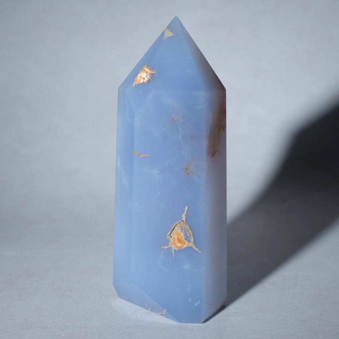 XL Blue Chalcedony Tower | Chalcedony Crystal Tower