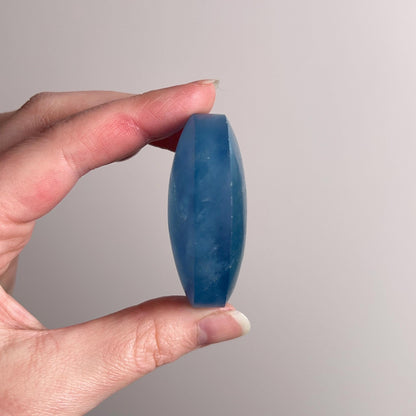 Aquamarine Palm | Blue Aquamarine Crystal Palmstone