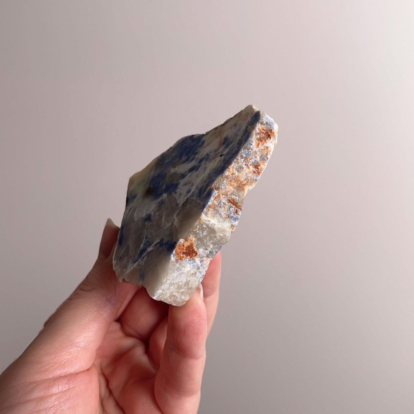 Rare Blue Lepidolite Slab | Polished Lepidolite Crystal Slice