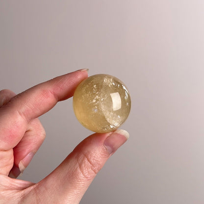 Honey Calcite Sphere | Golden Honey Calcite Crystal Sphere