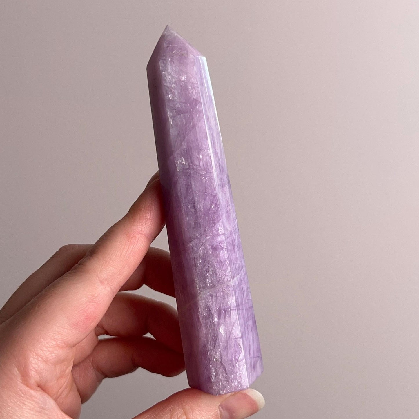 AA Kunzite Tower | Natural Pink Kunzite Crystal Point