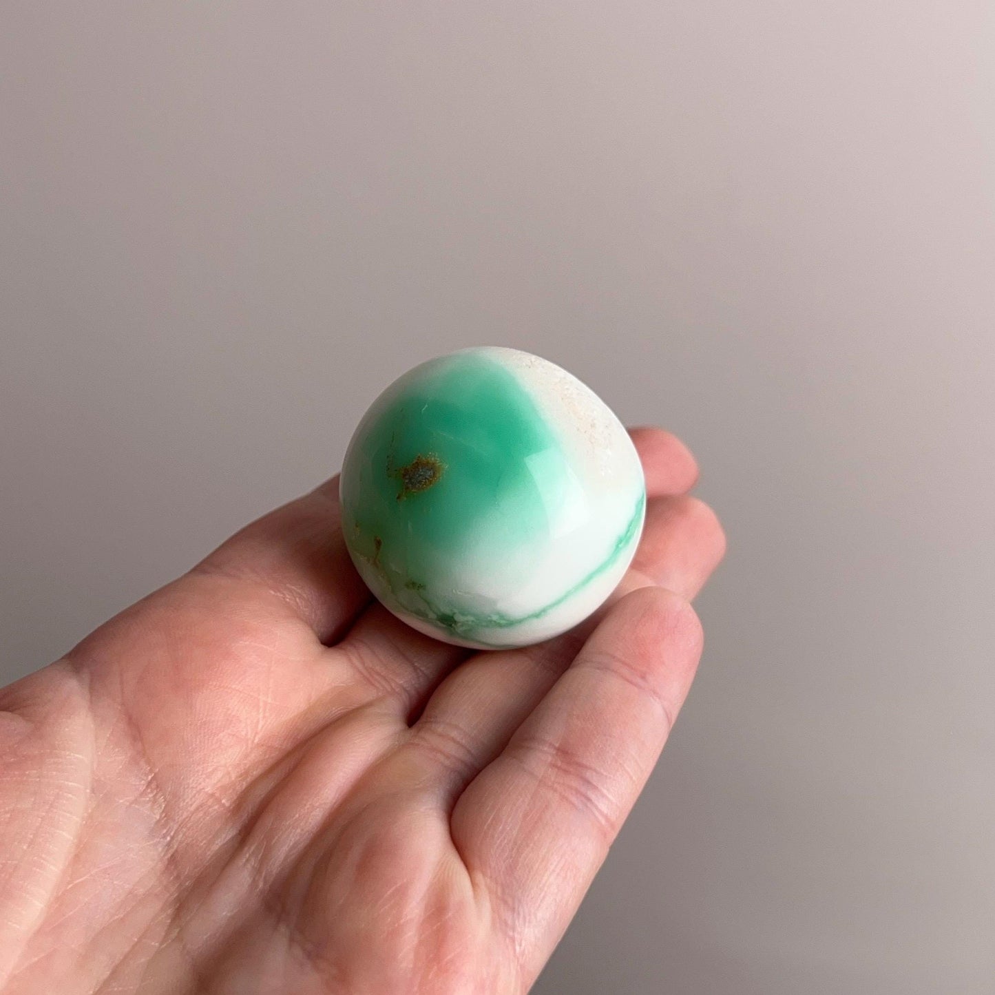 Chrysoprase Sphere | Mint Green Chrysoprase Crystal Sphere