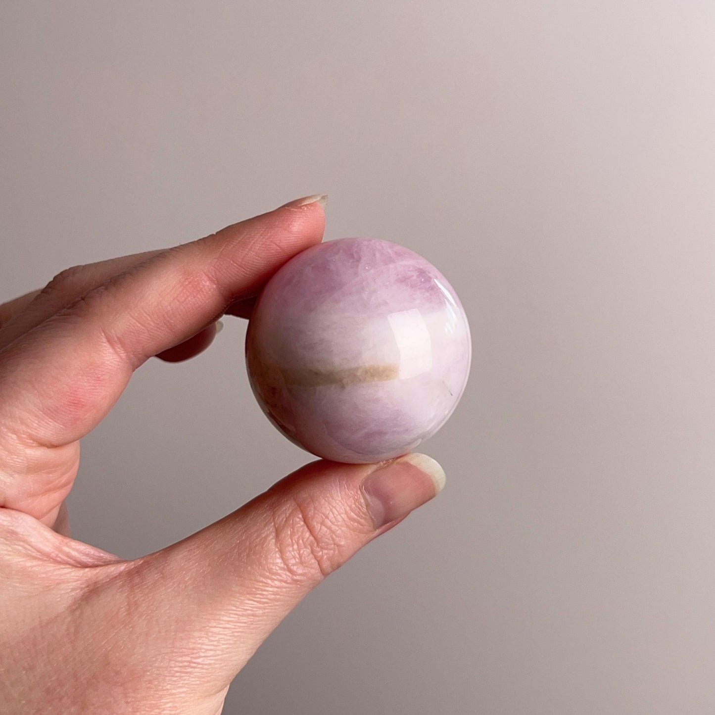 Bi Color Morganite Sphere | Beryl Crystal Sphere