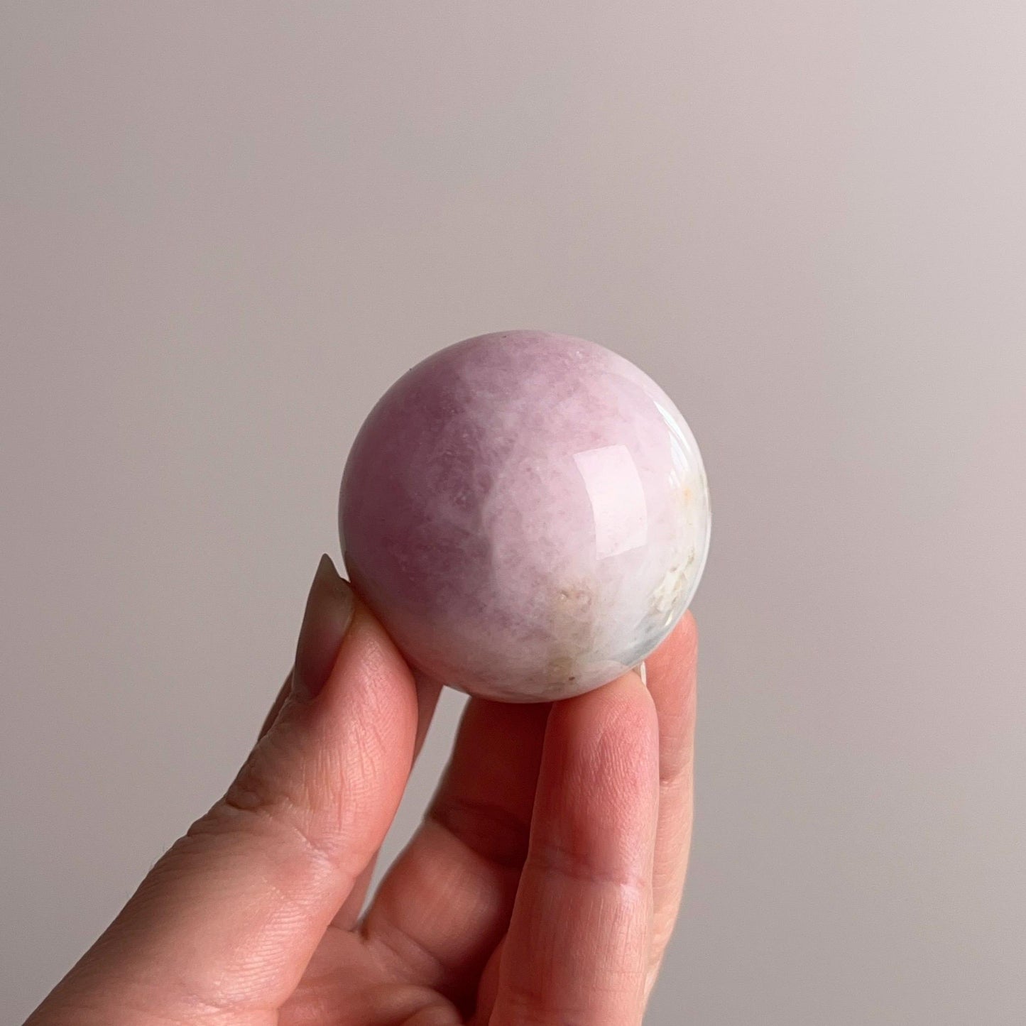 Bi Color Morganite Sphere | Beryl Crystal Sphere