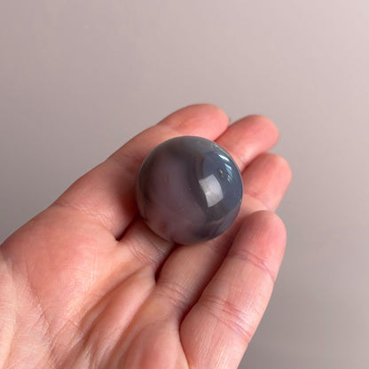 Agate Sphere | Pink & Grey Agate Crystal Sphere