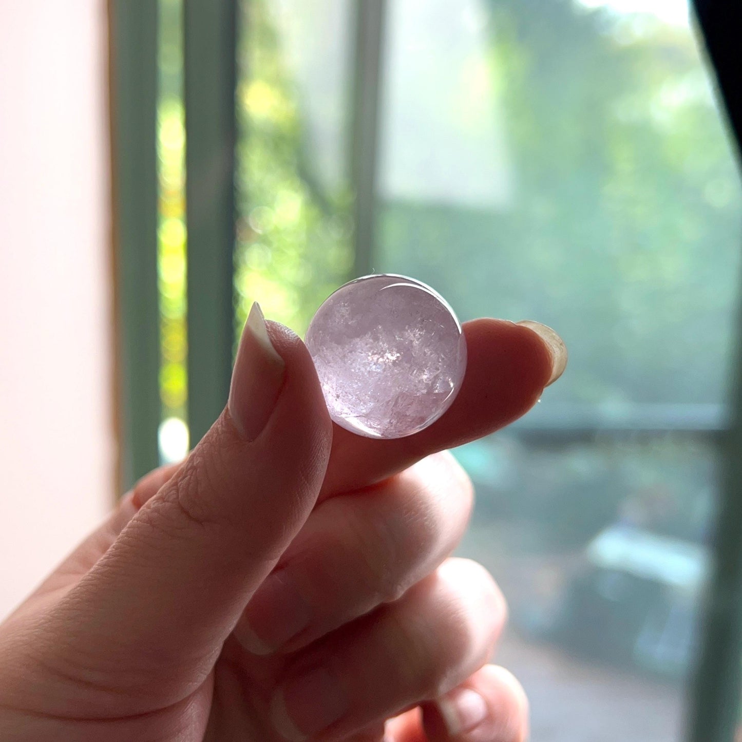 Gem Kunzite Sphere | Pink Kunzite Crystal Sphere