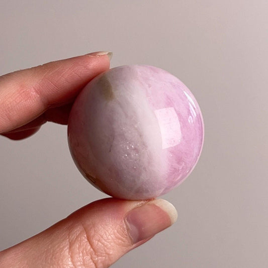 Bi Color Morganite Sphere | Beryl Crystal Sphere