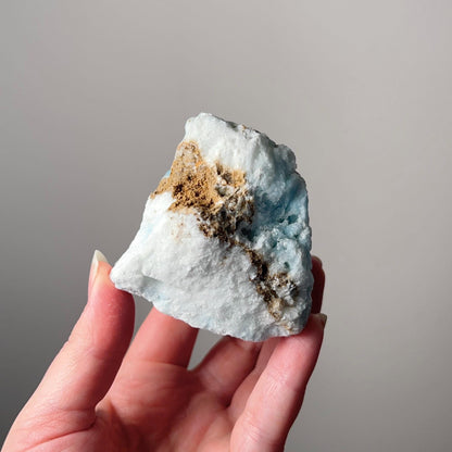 Raw Blue Aragonite Crystal | Rough Natural Aragonite Specimen