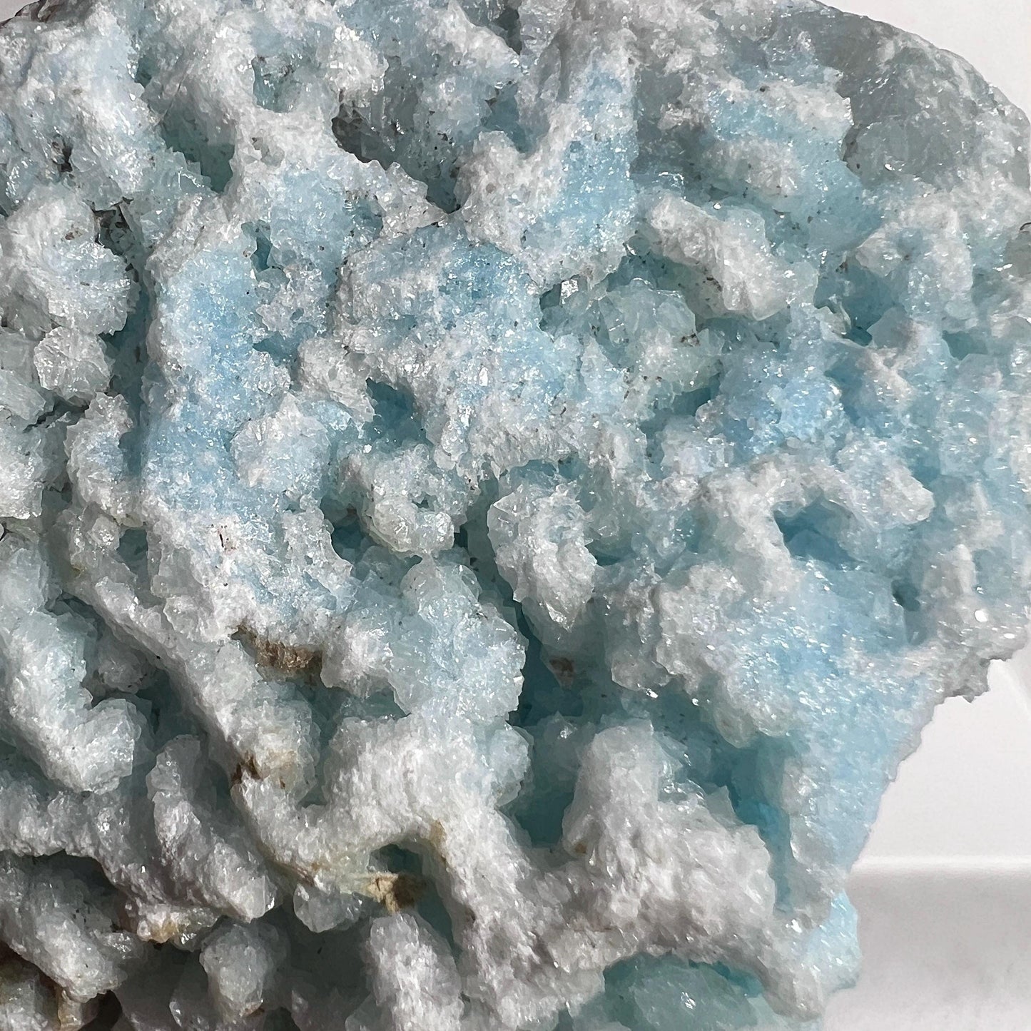 Raw Blue Aragonite Crystal | Rough Natural Aragonite Specimen