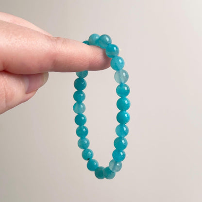 Gel Amazonite Bracelet | Amazonite Crystal Stretch Bracelet