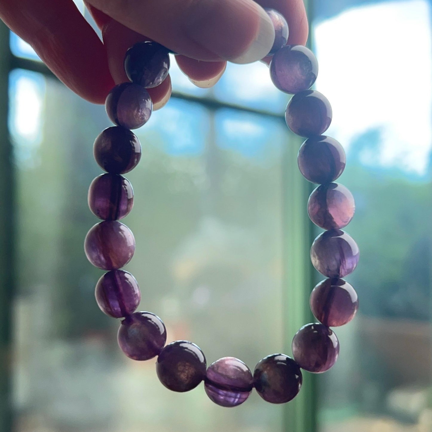 Gem Lepidolite Bracelet | High Quality Gem Lepidolite Stretch Bracelet