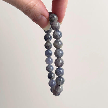 Iolite Bracelet | Cordierite Crystal Stretch Bracelet