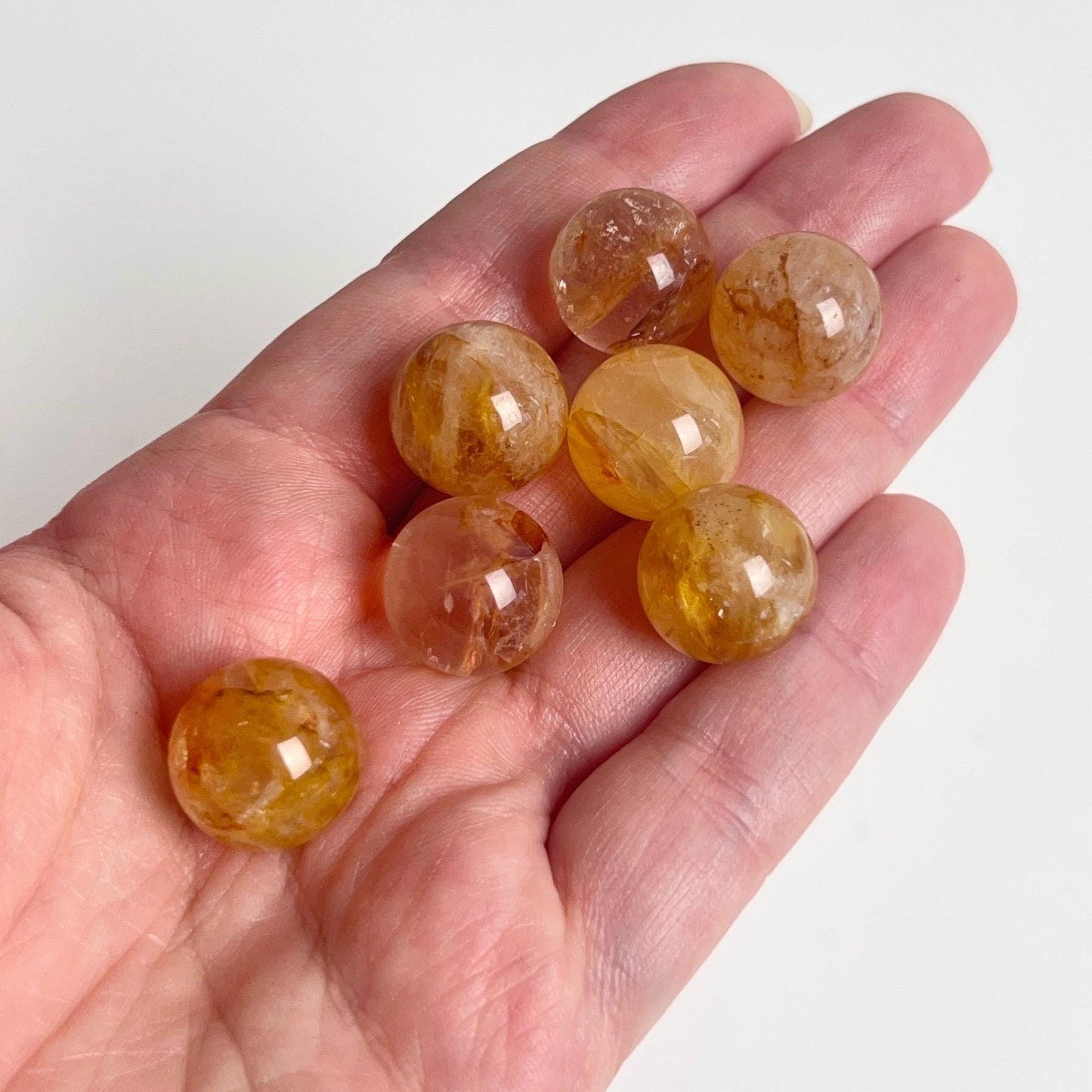 Golden Healer Quartz Spheres | Mini Crystal Sphere