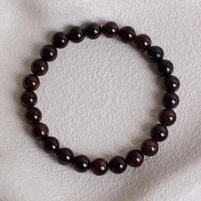 Garnet Bracelet | Almandine Garnet Crystal Stretch Bracelet