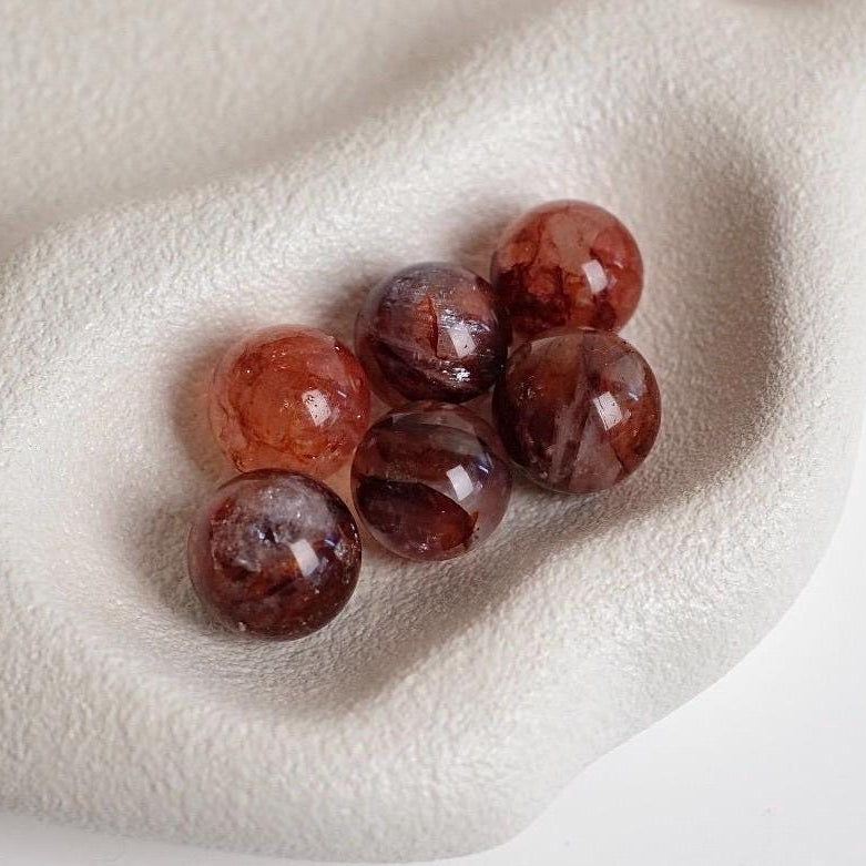 Fire Quartz Mini Spheres | Hematoid Quartz Crystal Sphere