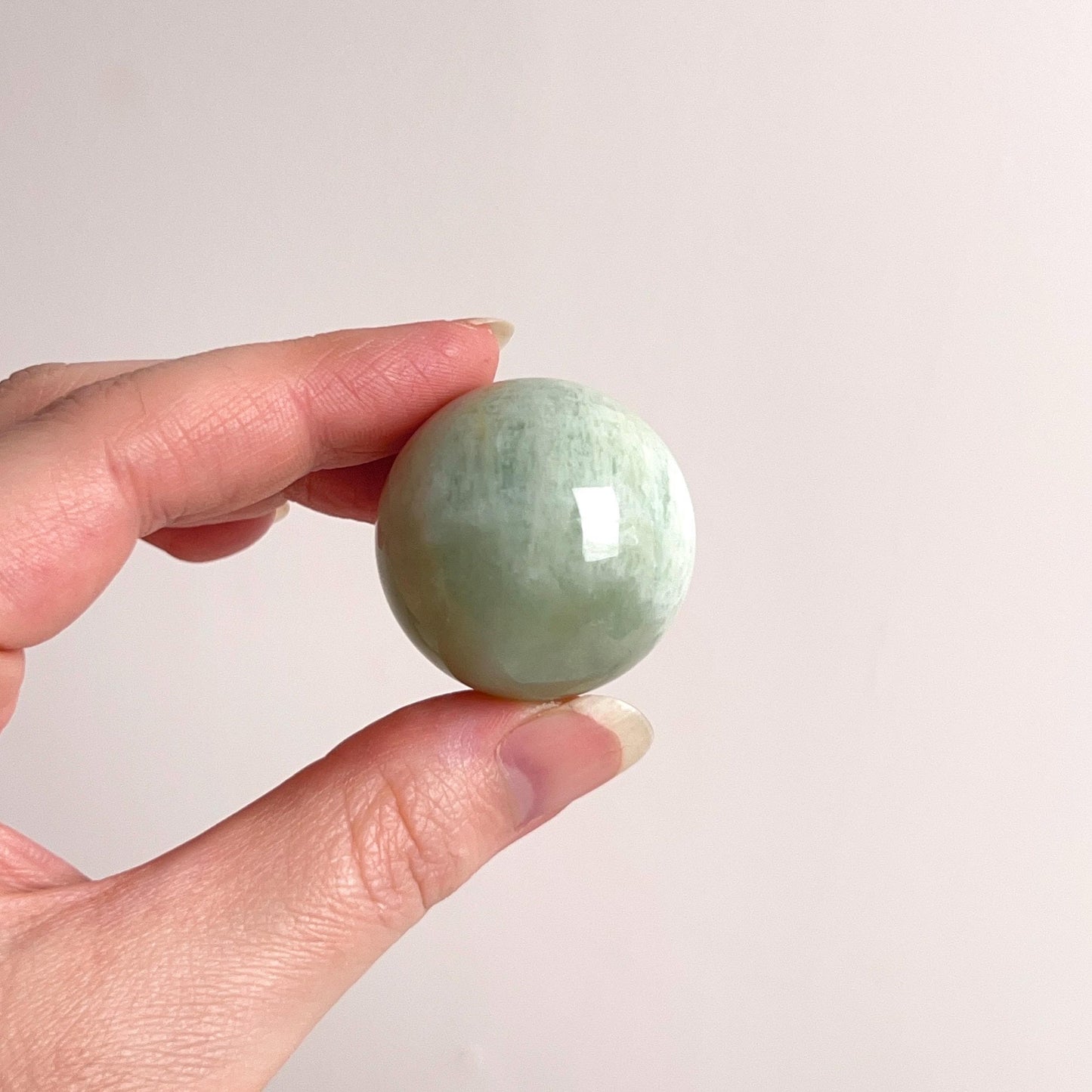 Green Aquamarine Sphere | Beryl Crystal Sphere