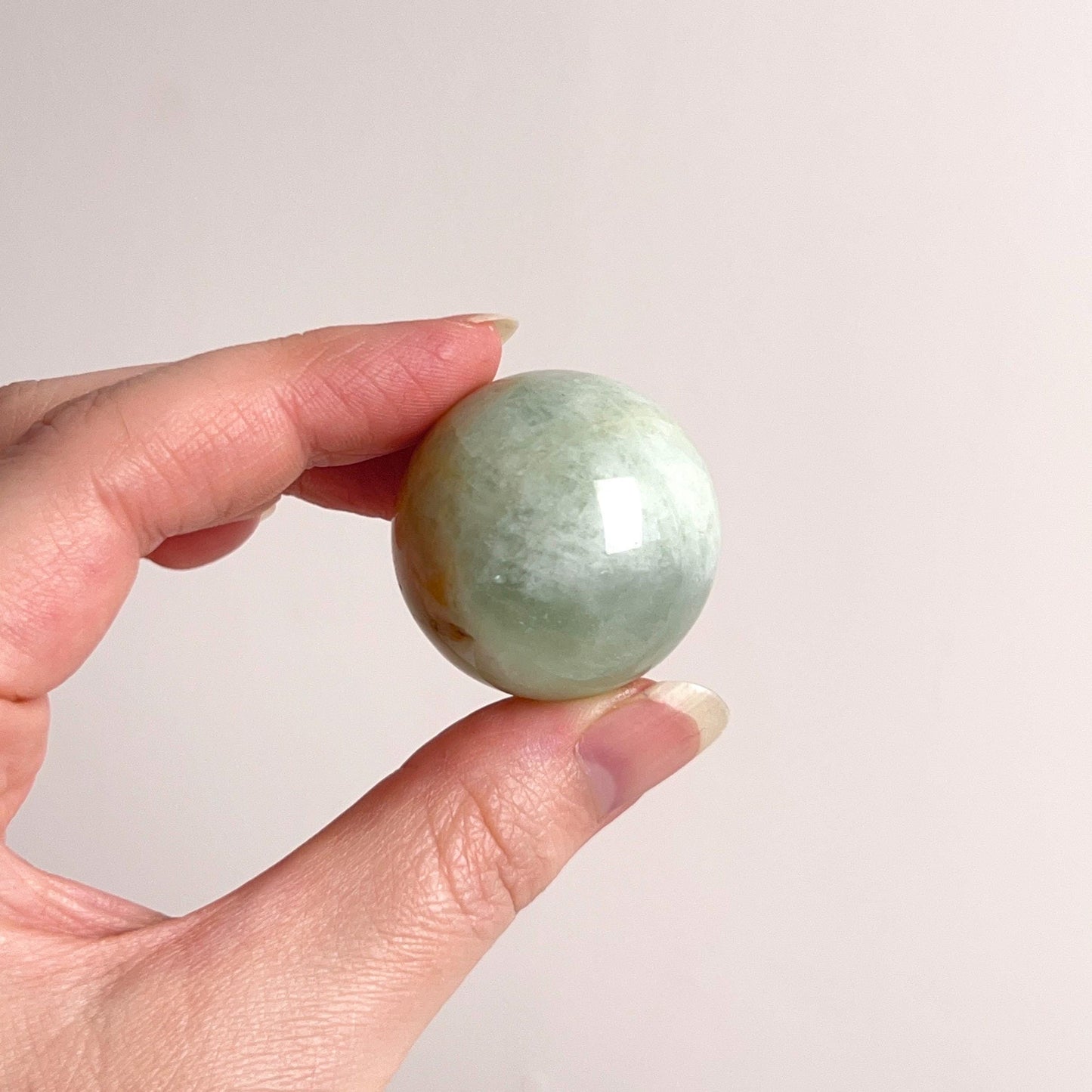 Green Aquamarine Sphere | Beryl Crystal Sphere