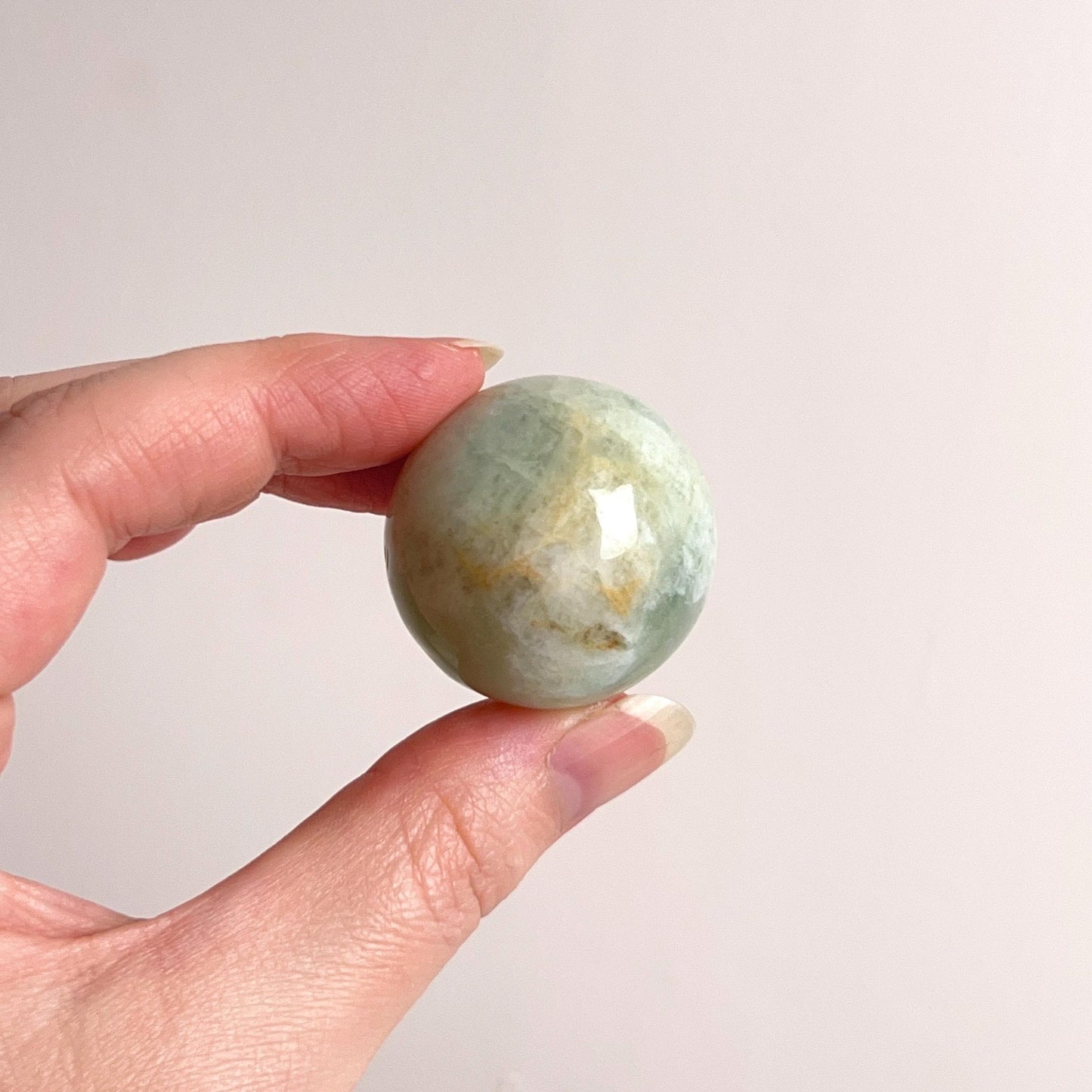 Green Aquamarine Sphere | Beryl Crystal Sphere