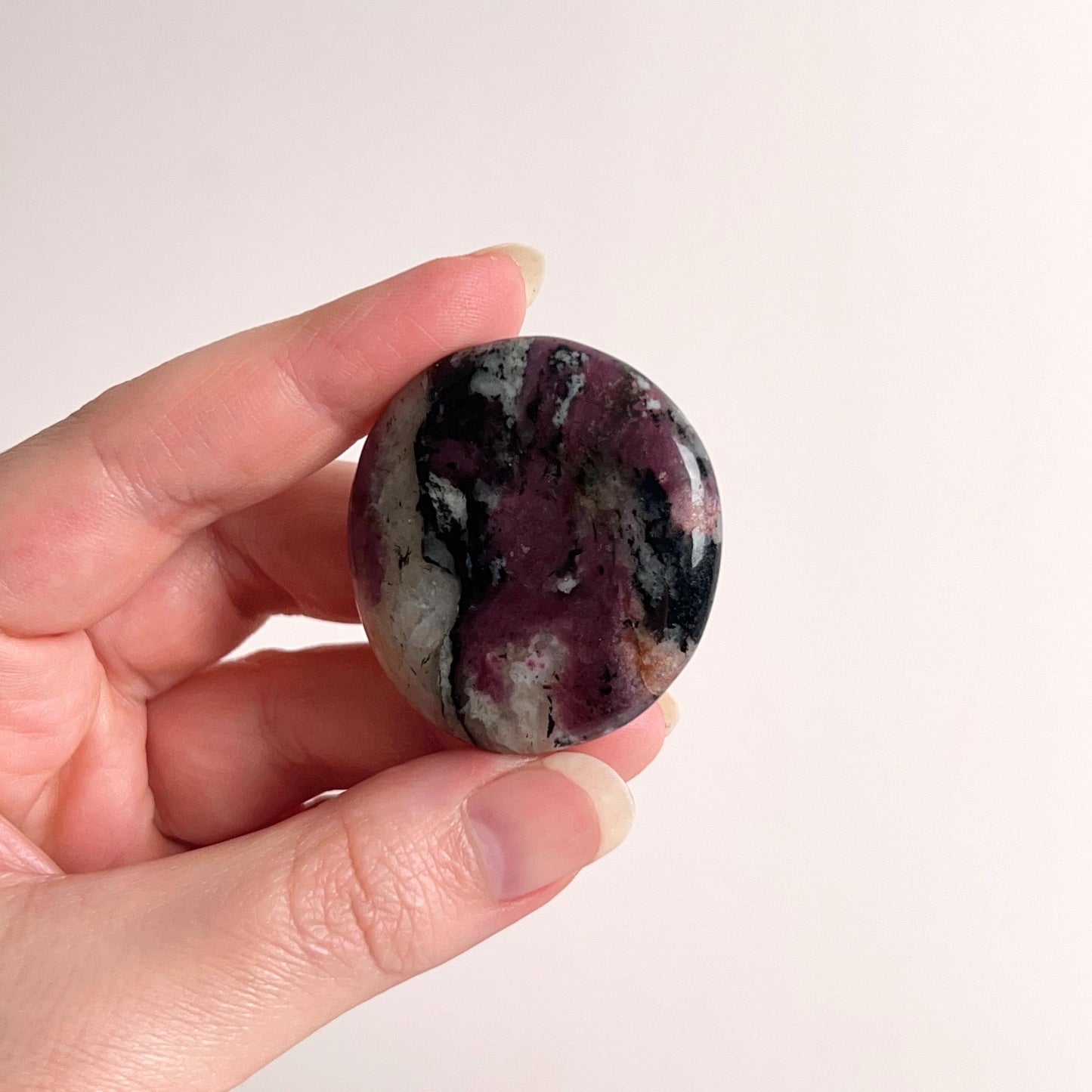 Swedish Eudialyte Palm | Eudialyte Crystal Palmstone