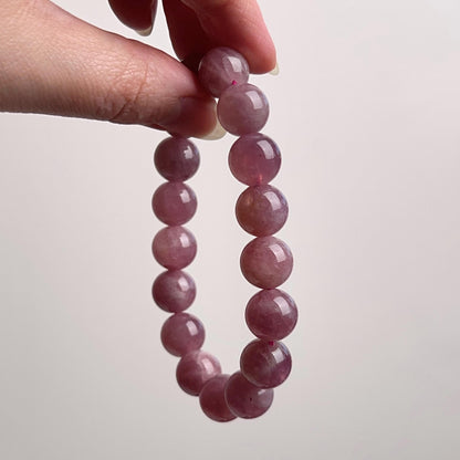 Purple Star Rose Quartz Bracelet | Lavender Rose Quartz Crystal Stretch Bracelet