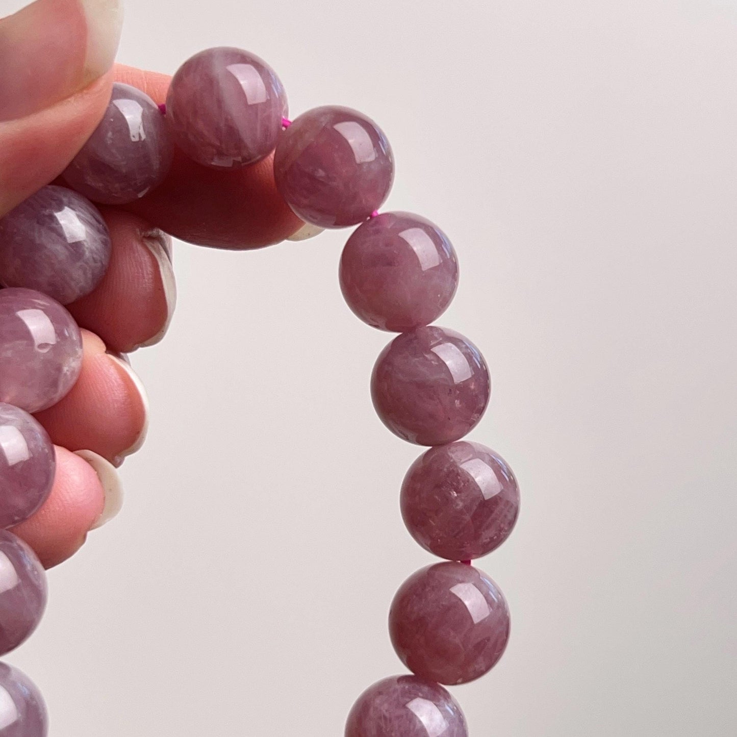 Purple Star Rose Quartz Bracelet | Lavender Rose Quartz Crystal Stretch Bracelet