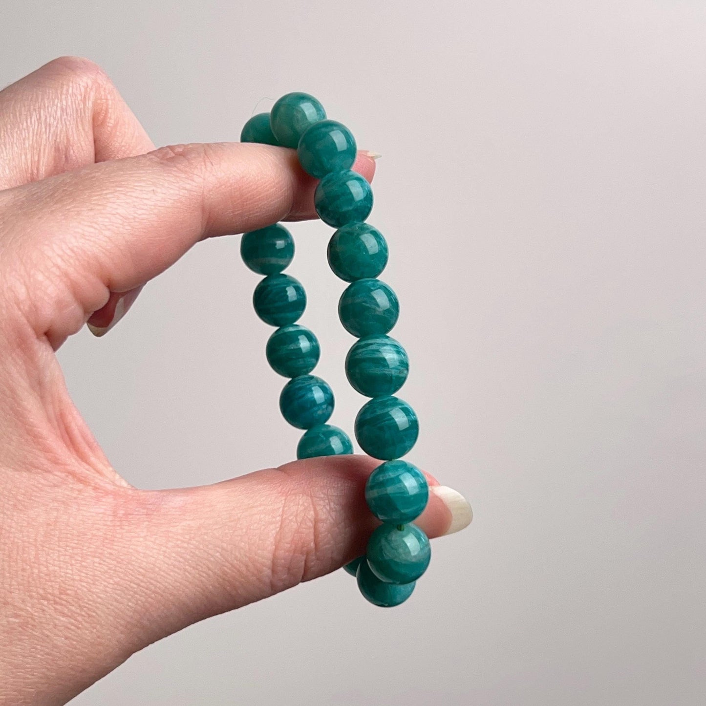 Amazonite Bracelet | Russian Amazonite Crystal Stretch Bracelet