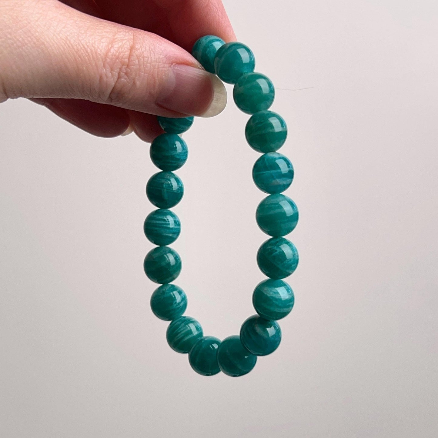 Amazonite Bracelet | Russian Amazonite Crystal Stretch Bracelet