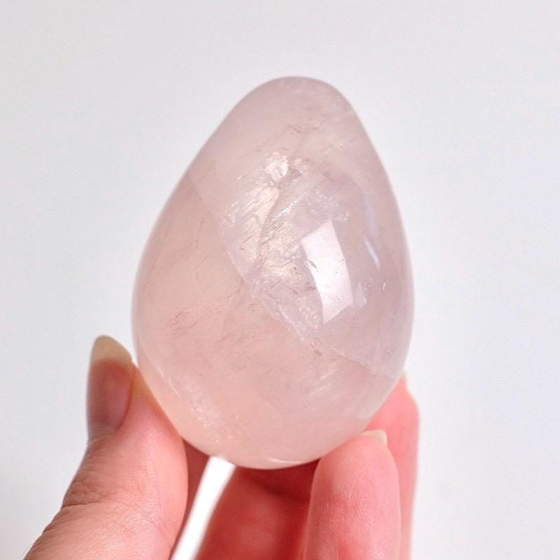 Gemmy Star Rose Quartz Egg | Rose Quartz Crystal Egg