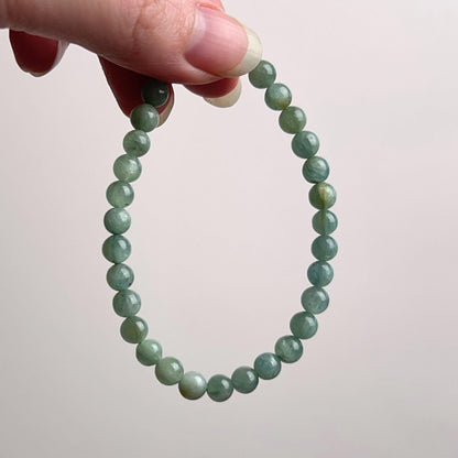 Green Kyanite Bracelet | Kyanite Crystal Stretch Bracelet