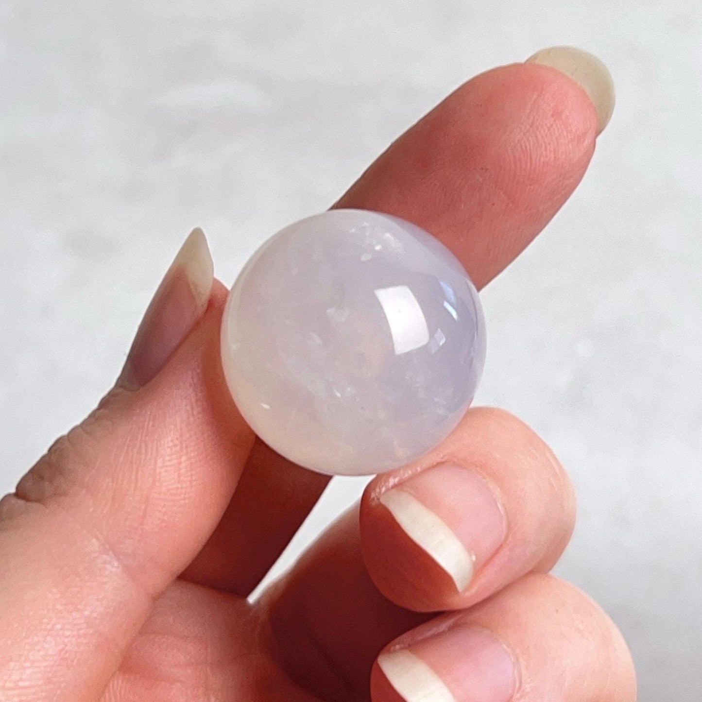 Blue Rose Quartz Sphere | Rose Quartz Crystal Sphere