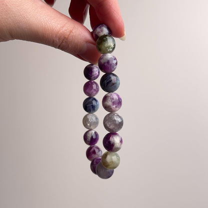 Gem Mica Bracelet | Lepidolite, Muscovite Stretch Bracelet