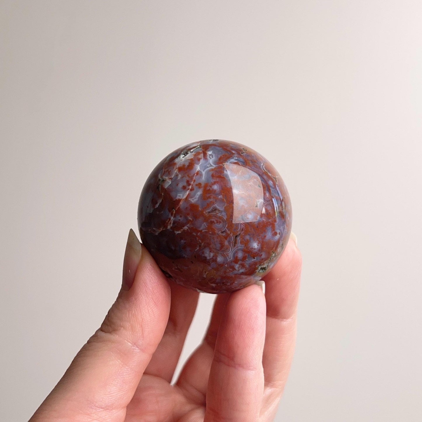 Ocean Jasper Sphere | Colourful Ocean Jasper Crystal Sphere