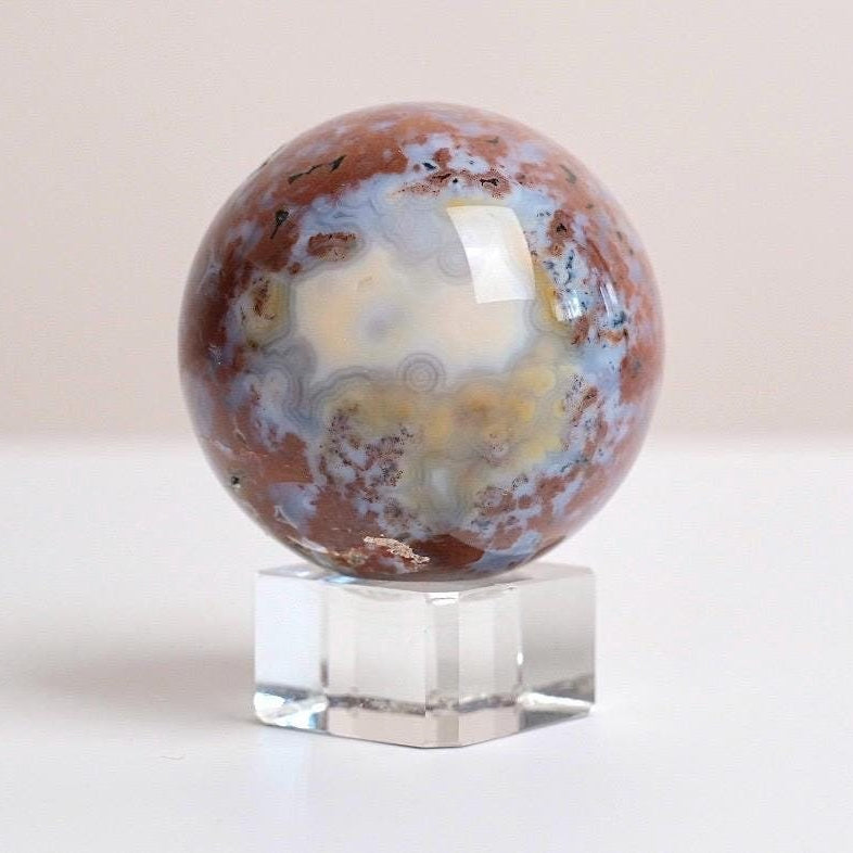 Ocean Jasper Sphere | Colourful Ocean Jasper Crystal Sphere