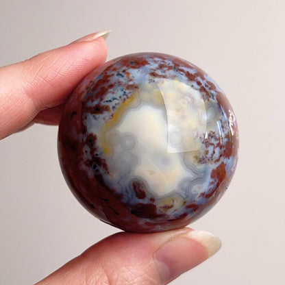 Ocean Jasper Sphere | Colourful Ocean Jasper Crystal Sphere