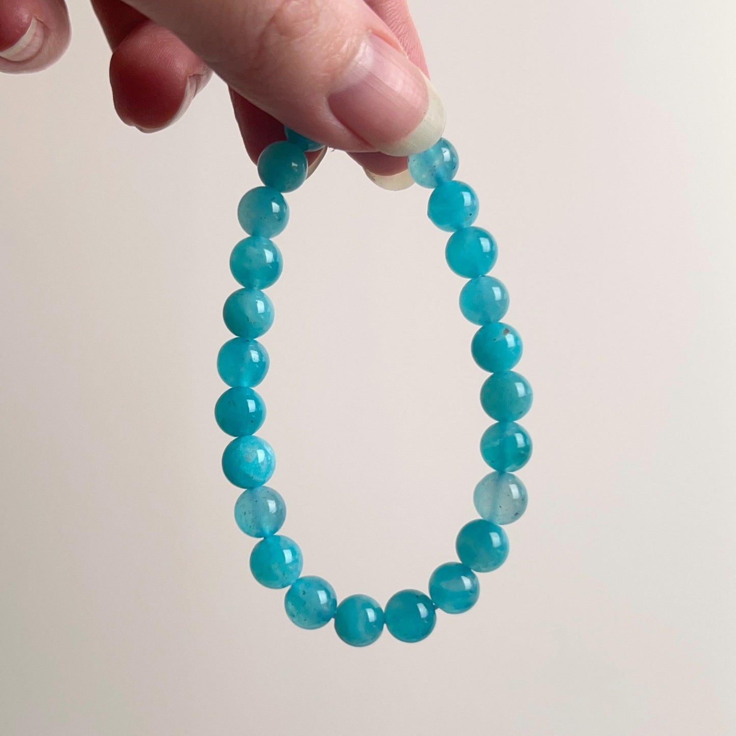 Gel Amazonite Bracelet | Amazonite Crystal Stretch Bracelet