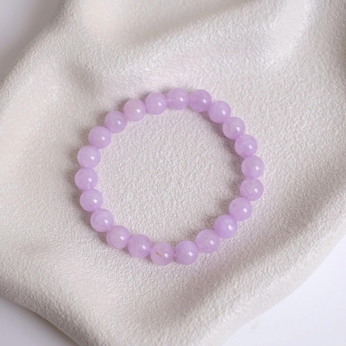 Kunzite Bracelet | Pink Spodumene Stretch Bracelet