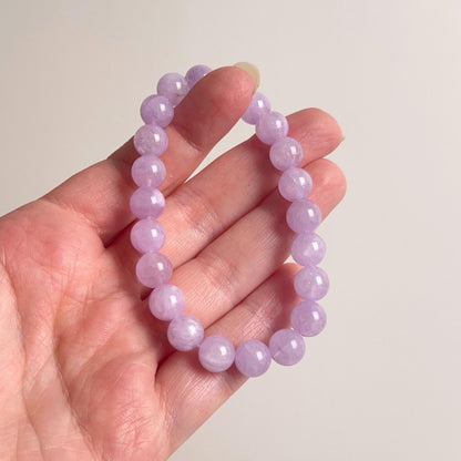 Kunzite Bracelet | Pink Spodumene Stretch Bracelet