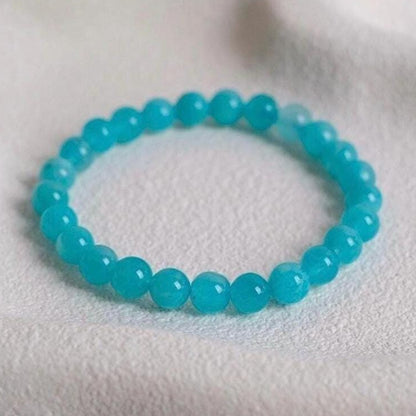 Gel Amazonite Bracelet | Amazonite Crystal Stretch Bracelet