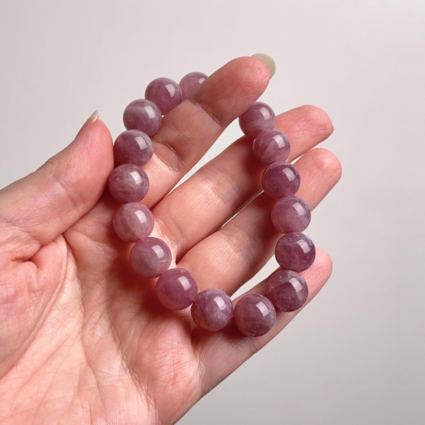 Purple Star Rose Quartz Bracelet | Lavender Rose Quartz Crystal Stretch Bracelet