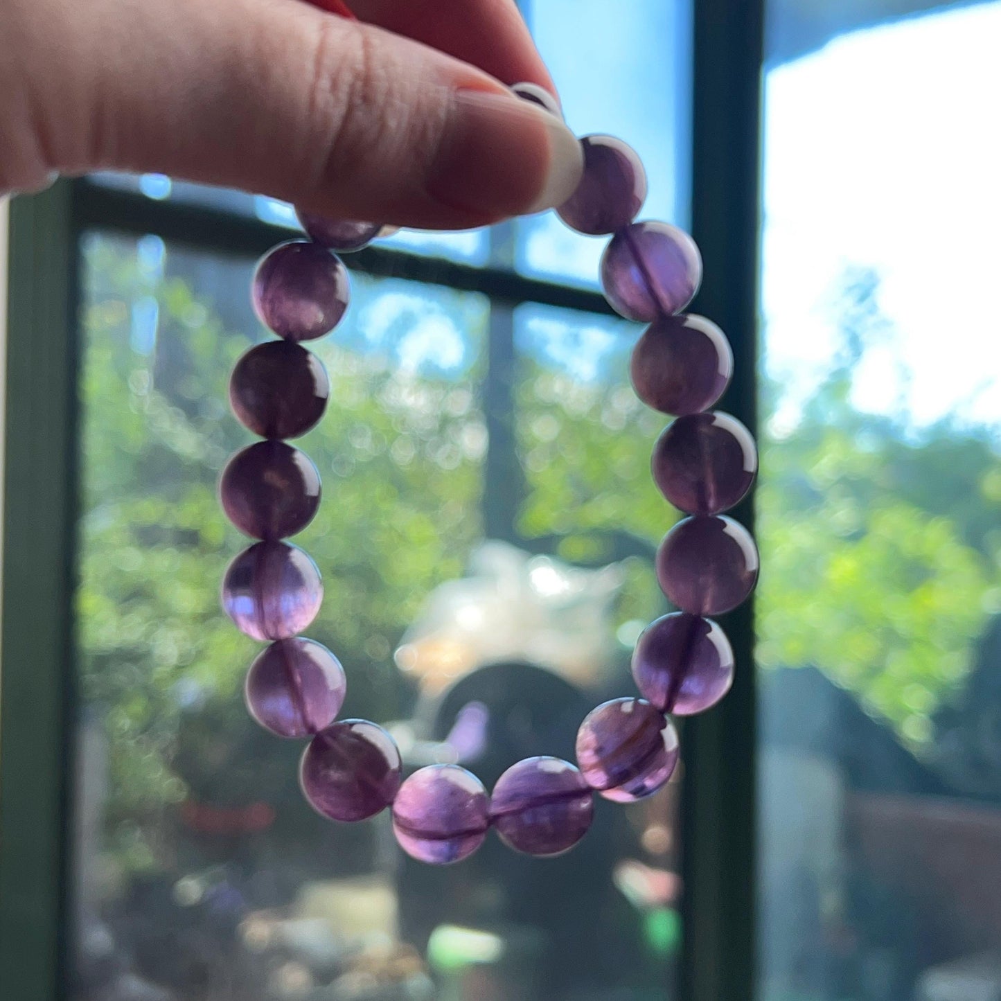 Gem Lepidolite Bracelet | High Quality Gem Lepidolite Stretch Bracelet