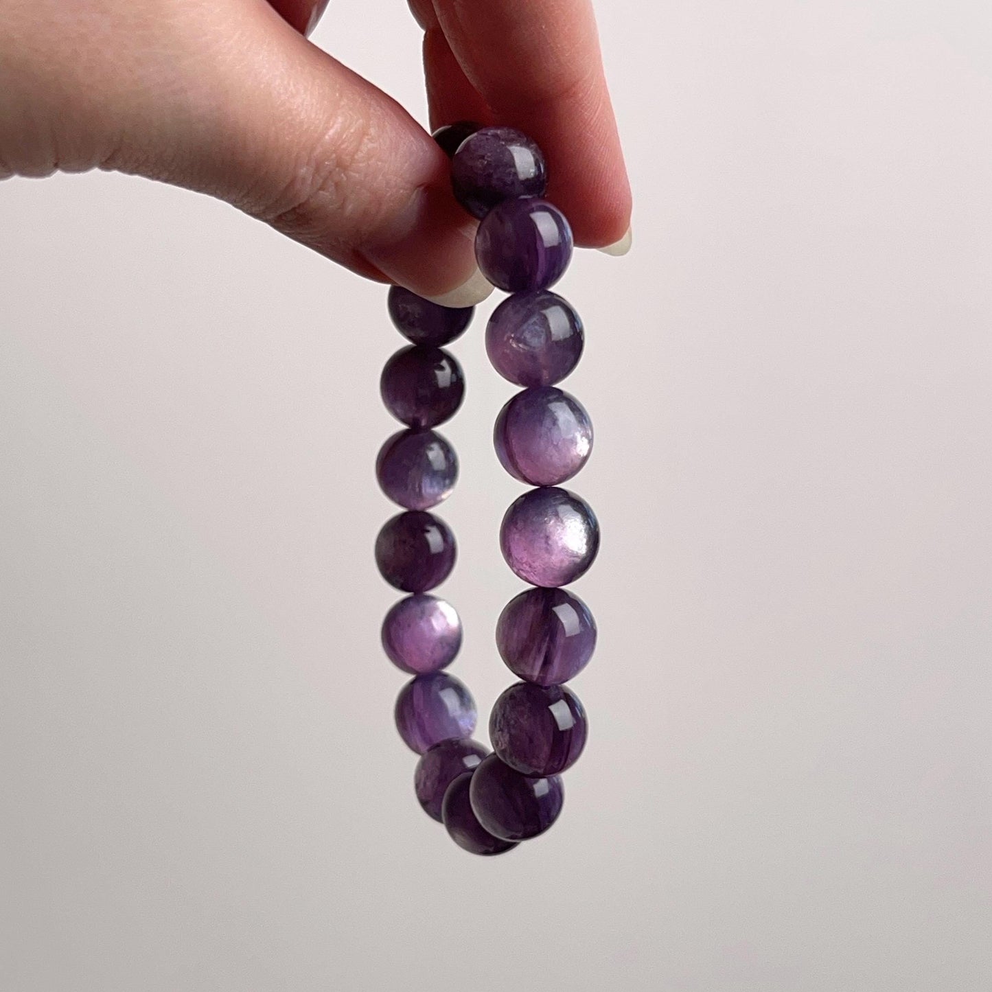 Gem Lepidolite Bracelet | High Quality Gem Lepidolite Stretch Bracelet