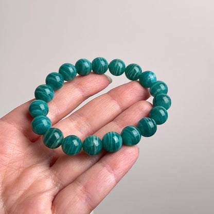 Amazonite Bracelet | Russian Amazonite Crystal Stretch Bracelet